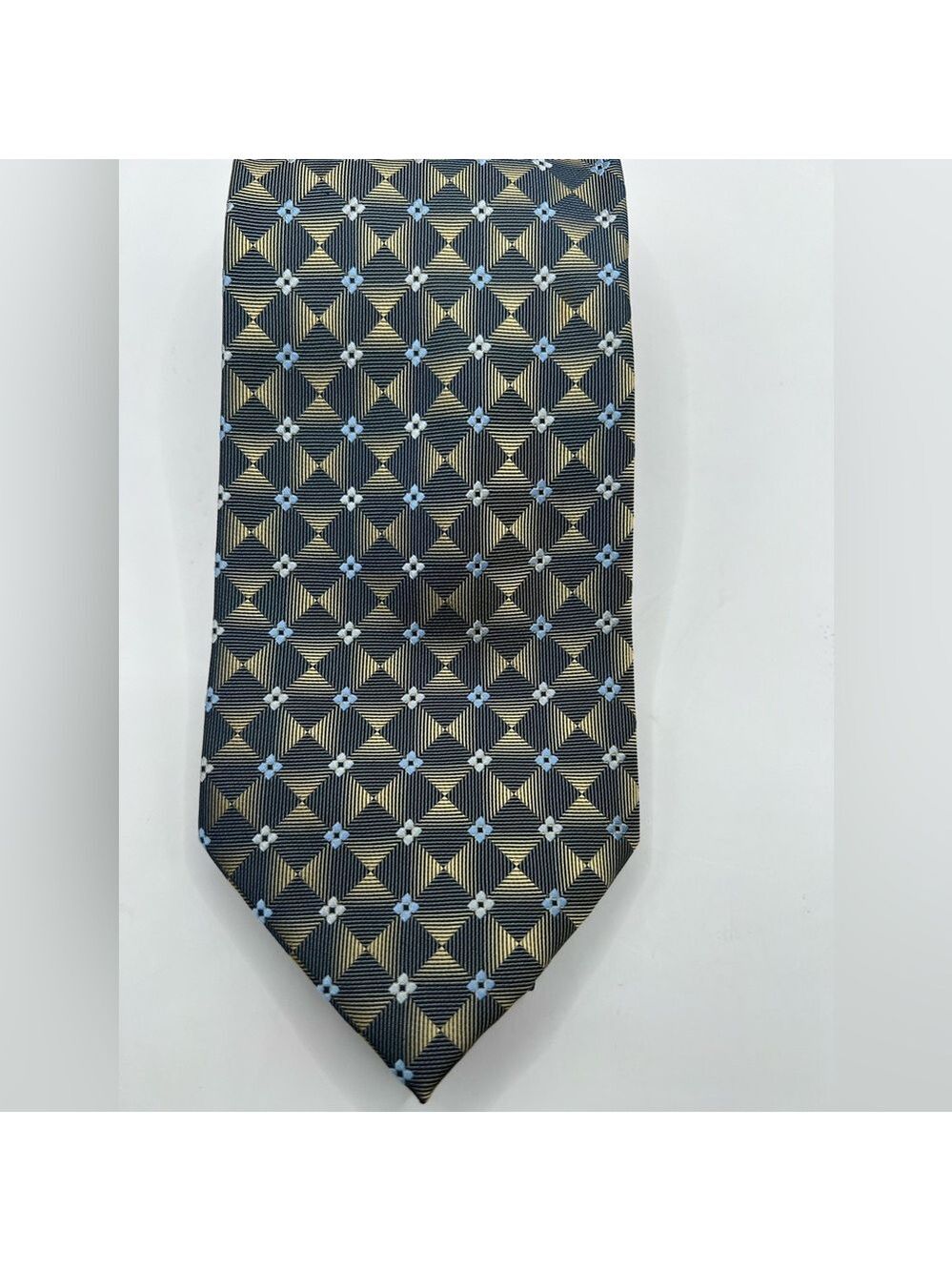 Pronto Uomo Blue Gold Silk Tie